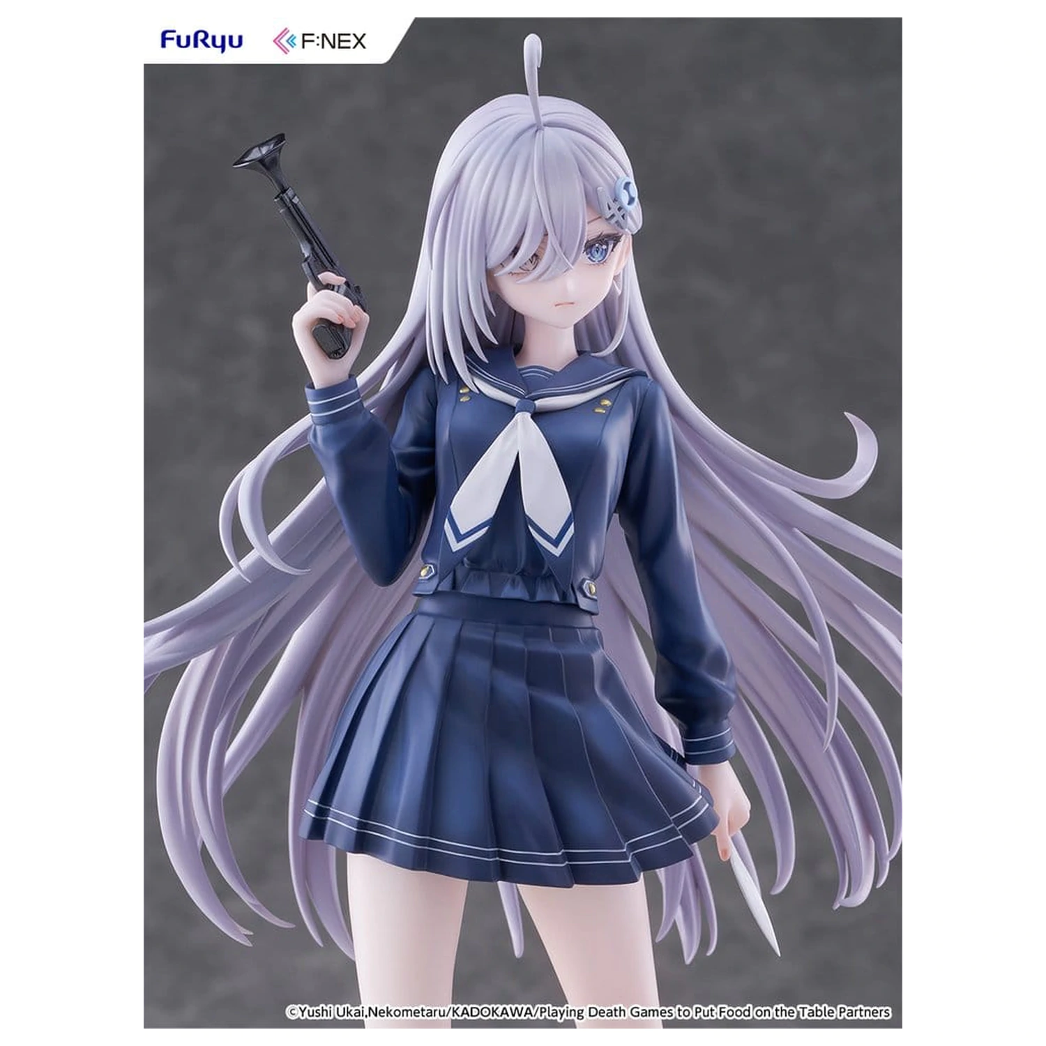 Playing Death Games to Put Food on the Table PVC Figure 1/7 Yuki School Uniform Ver. 24 cm product photo