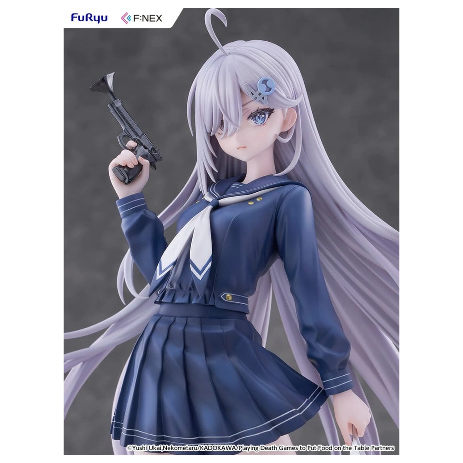 Playing Death Games to Put Food on the Table PVC Figure 1/7 Yuki School Uniform Ver. 24 cm product photo