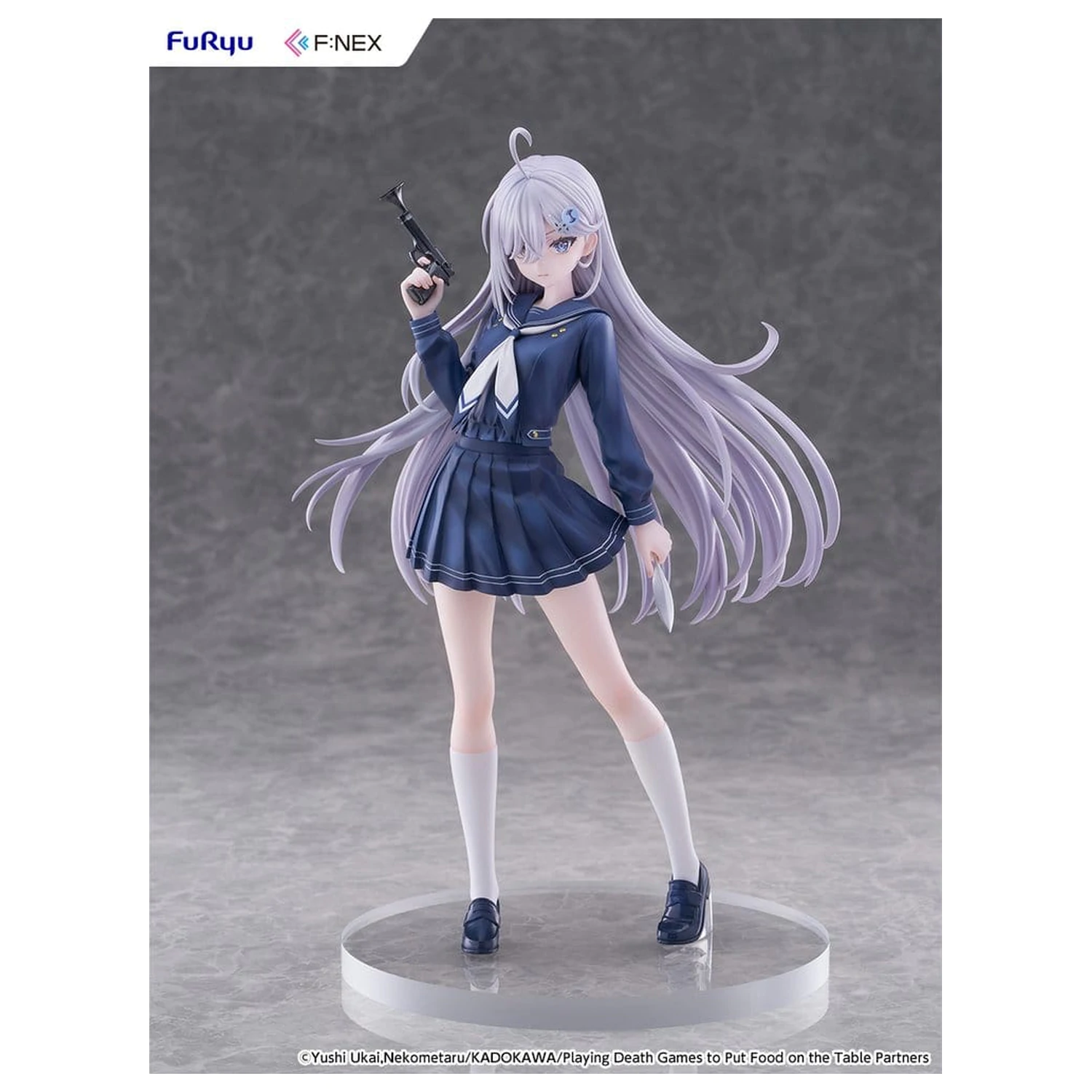 Playing Death Games to Put Food on the Table PVC Figure 1/7 Yuki School Uniform Ver. 24 cm product photo