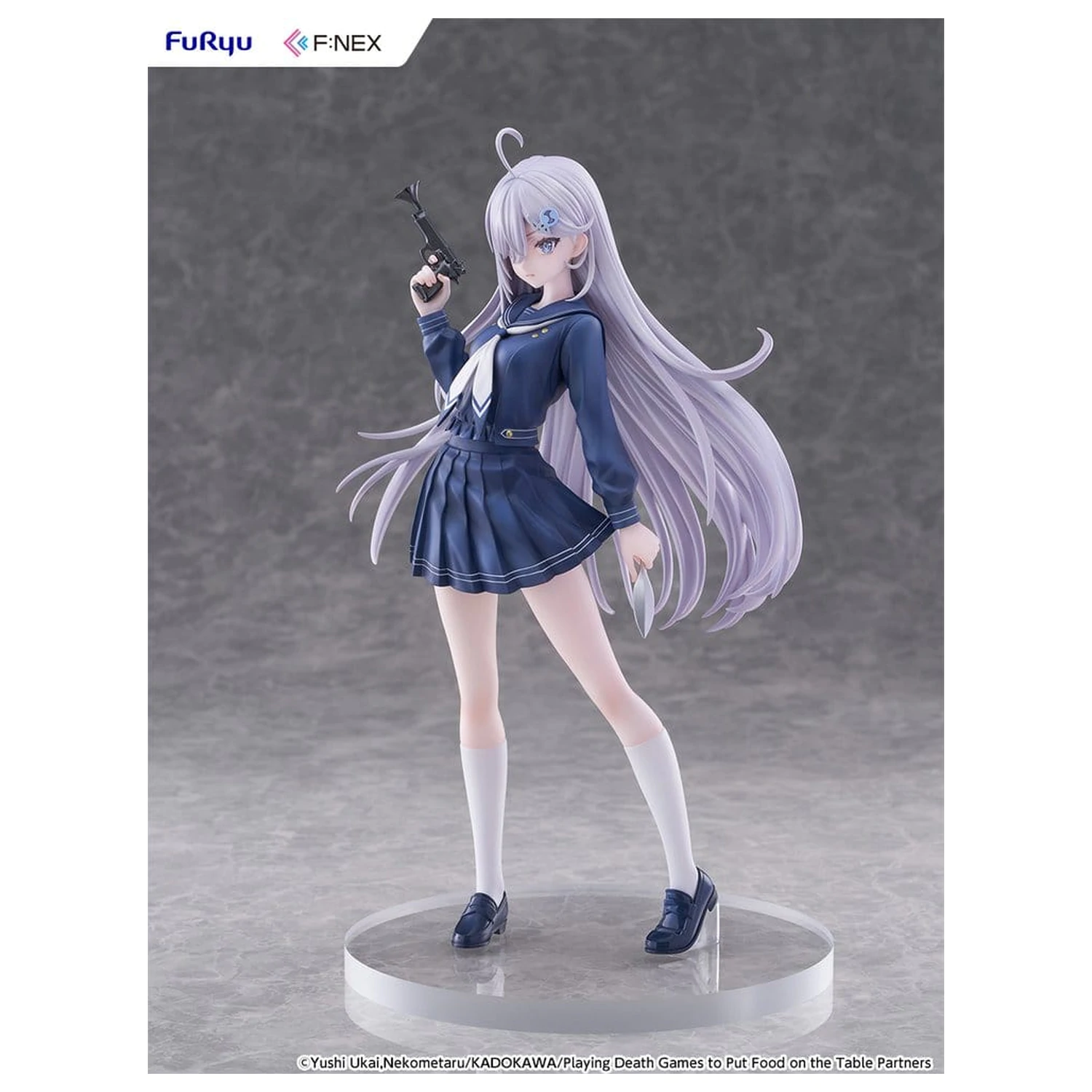 Playing Death Games to Put Food on the Table PVC Figure 1/7 Yuki School Uniform Ver. 24 cm product photo
