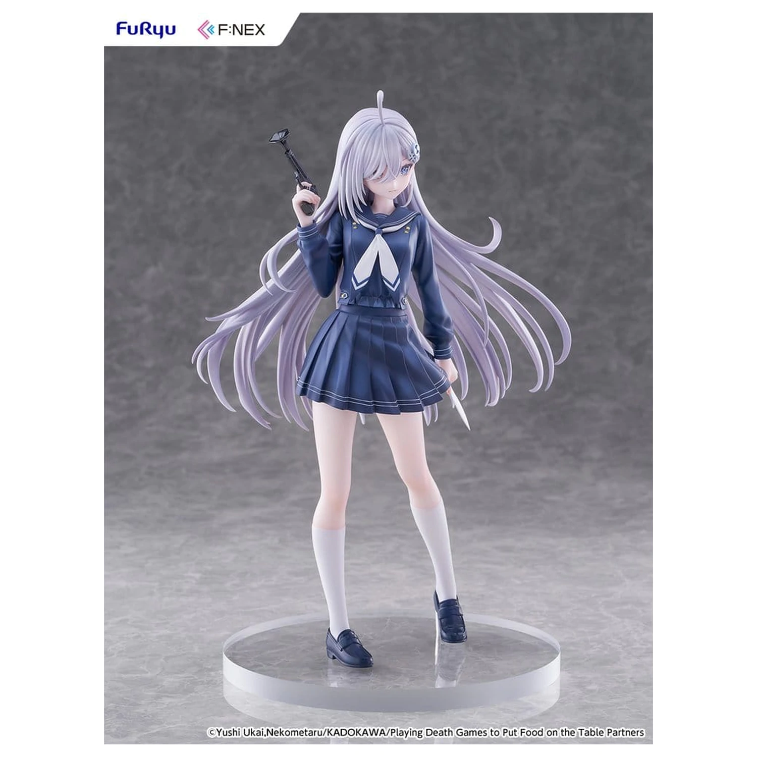 Playing Death Games to Put Food on the Table PVC Figure 1/7 Yuki School Uniform Ver. 24 cm product photo