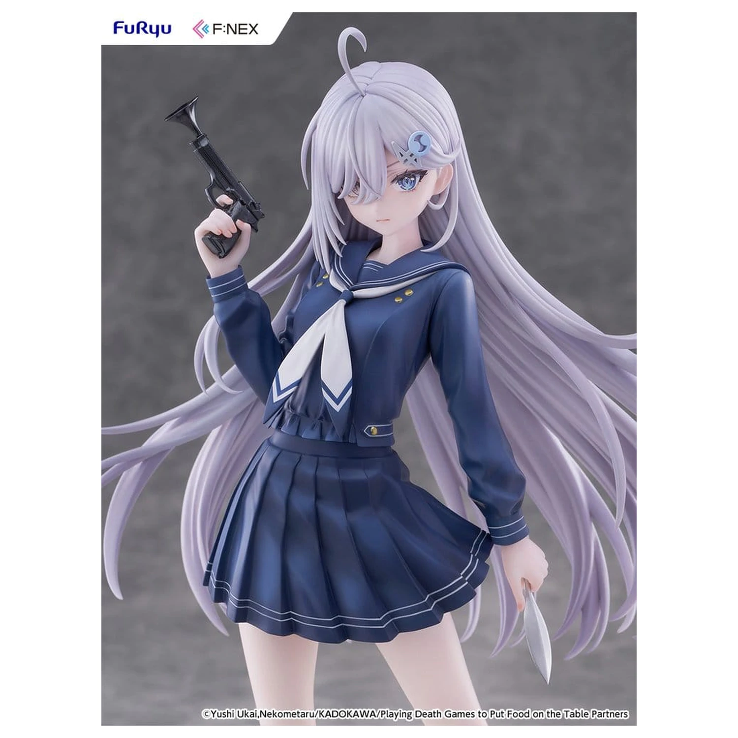Playing Death Games to Put Food on the Table PVC Figure 1/7 Yuki School Uniform Ver. 24 cm product photo
