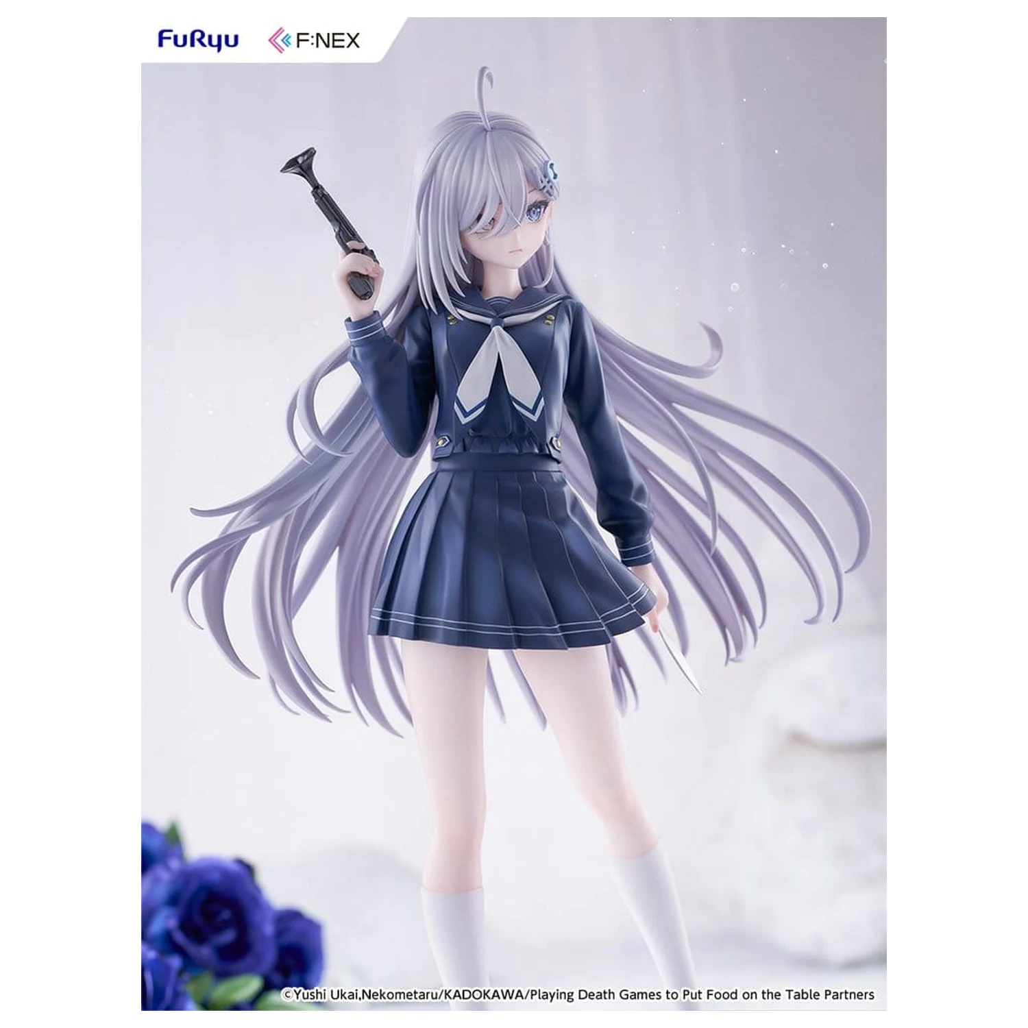 Playing Death Games to Put Food on the Table PVC Figure 1/7 Yuki School Uniform Ver. 24 cm product photo