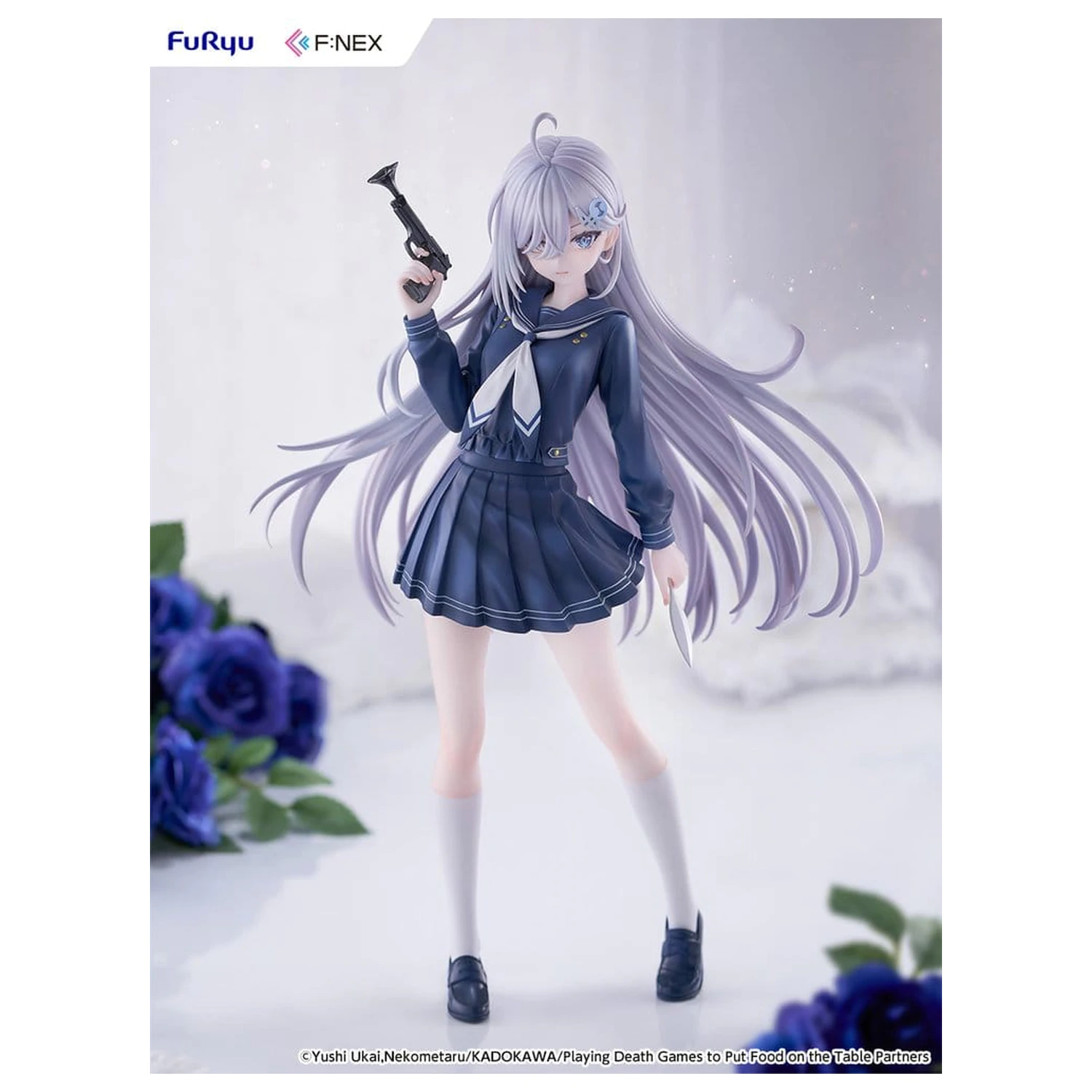 Playing Death Games to Put Food on the Table PVC Figure 1/7 Yuki School Uniform Ver. 24 cm product photo