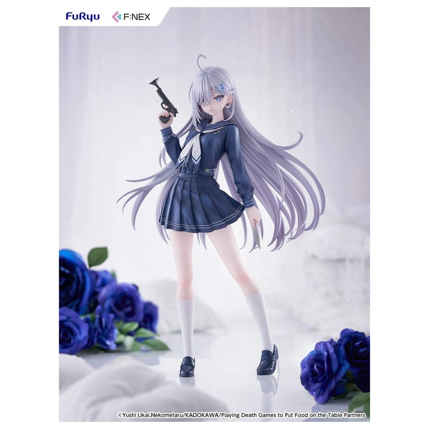 Playing Death Games to Put Food on the Table PVC Figure 1/7 Yuki School Uniform Ver. 24 cm product photo