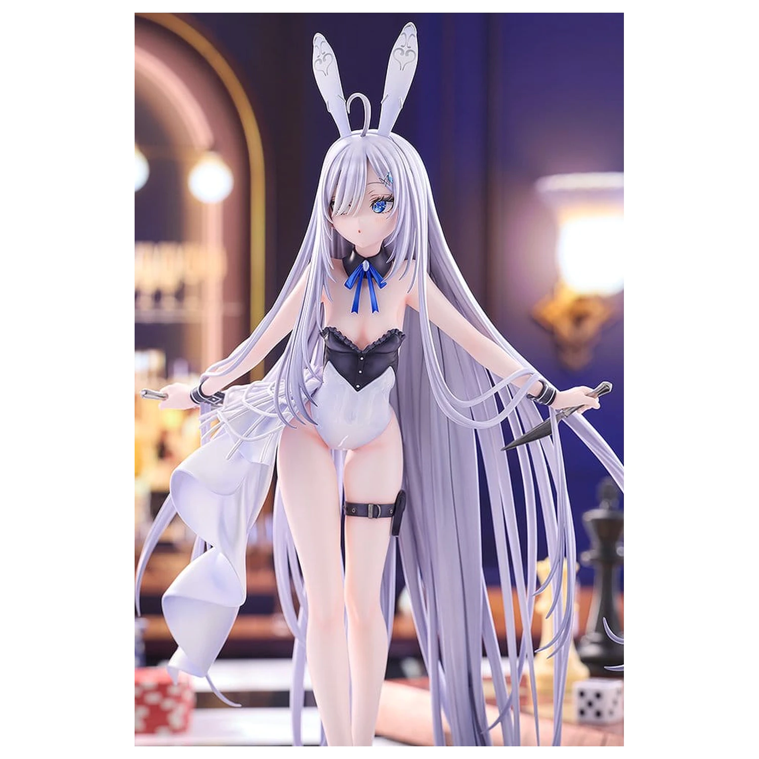 Playing Death Games to Put Food on the Table Wolf PVC Statue 1/7 Holo Light Novel bunny Ver. illustration by Jyuu Ayakura 23 cm  product photo