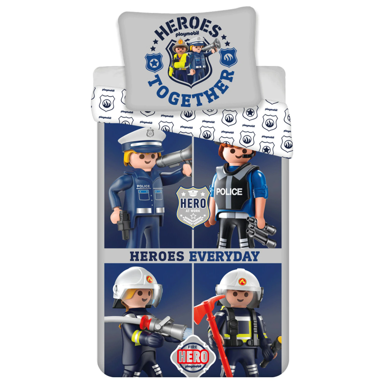Playmobil Heroes Duvet Cover 140x200 cm, 70x90 cm product photo