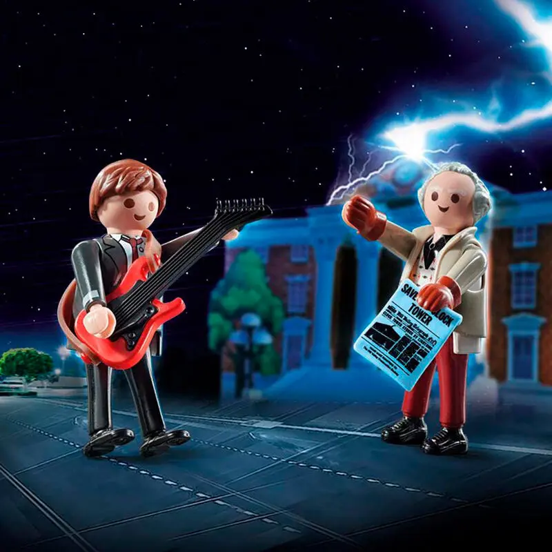 Playmobil Back to the Future Marty Mcfly and Dr. Emmett Brown set 2 figures product photo
