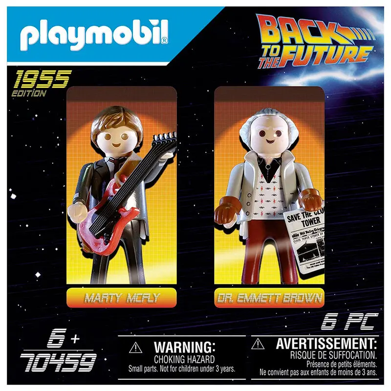 Playmobil Back to the Future Marty Mcfly and Dr. Emmett Brown set 2 figures product photo