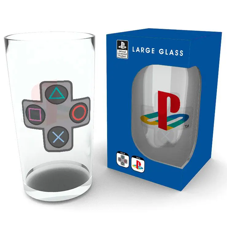 Playstation Buttons pint glass product photo