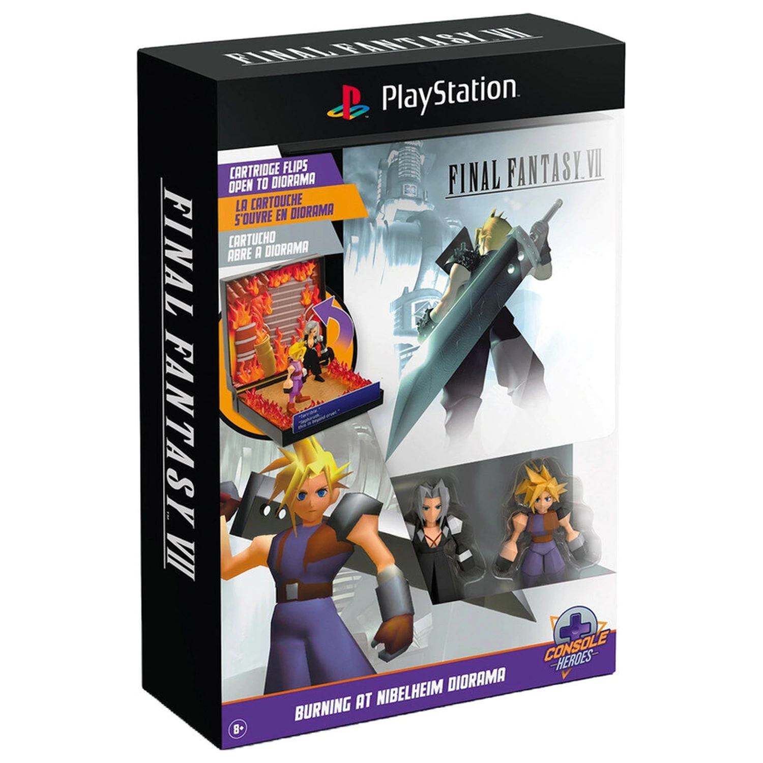 PlayStation Final Fantasy VII Burning at Nibelheim Diorama - Diorama product photo