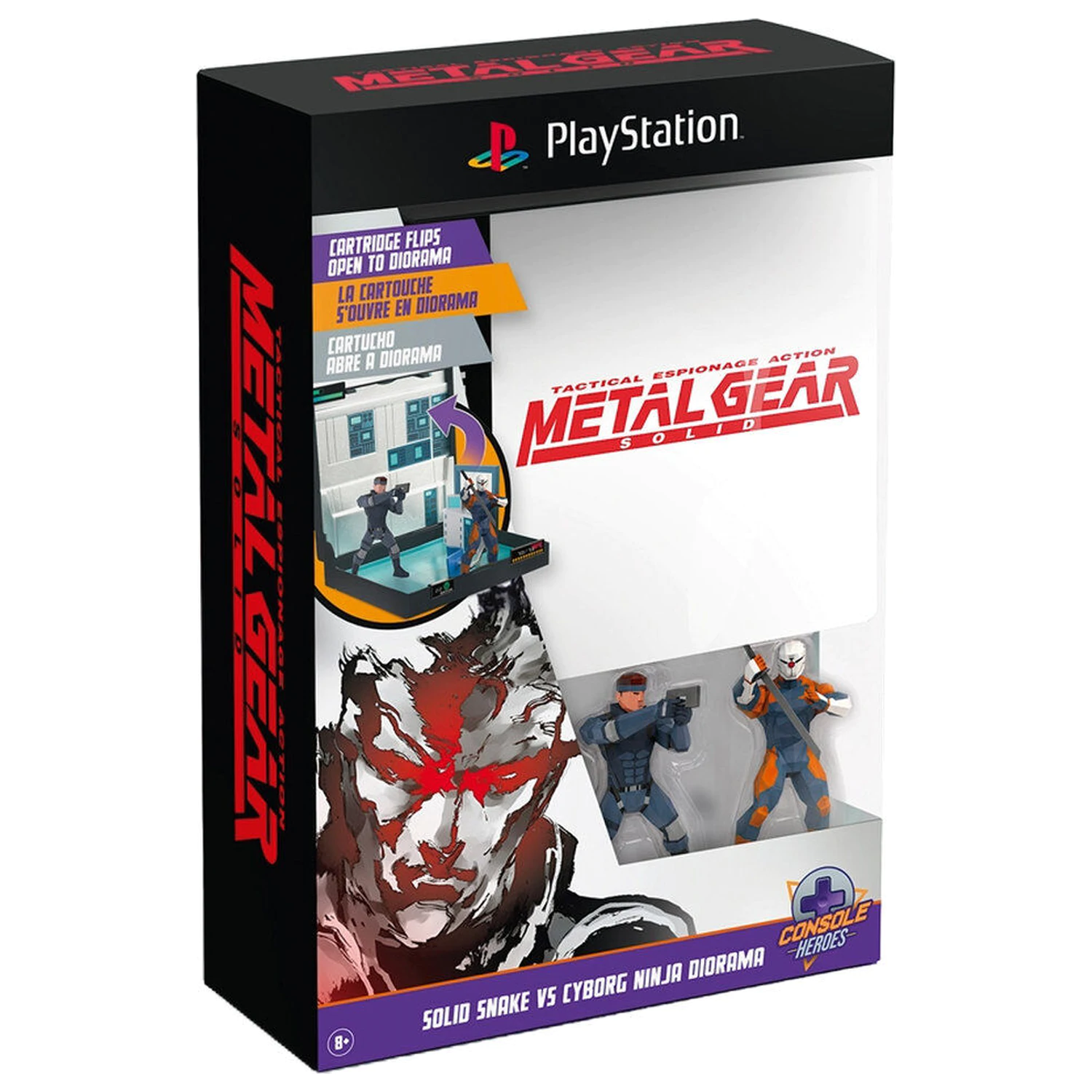 PlayStation Metal Gear Solid Solid Snake Vs Cyborg Ninja Diorama - Diorama product photo