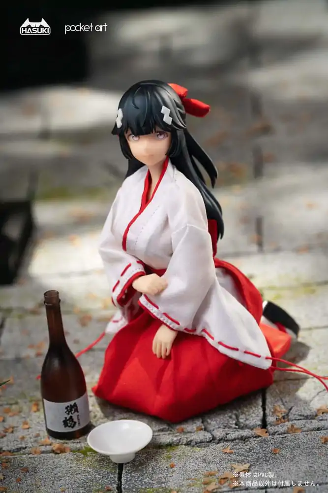 Pocket Art Action Action Figure 1/12 PA005 Exorcism Shrine Maiden Tsubaki 15 cm product photo