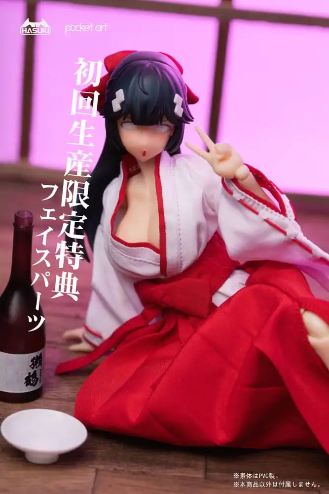 Pocket Art Action Action Figure 1/12 PA005 Exorcism Shrine Maiden Tsubaki 15 cm product photo