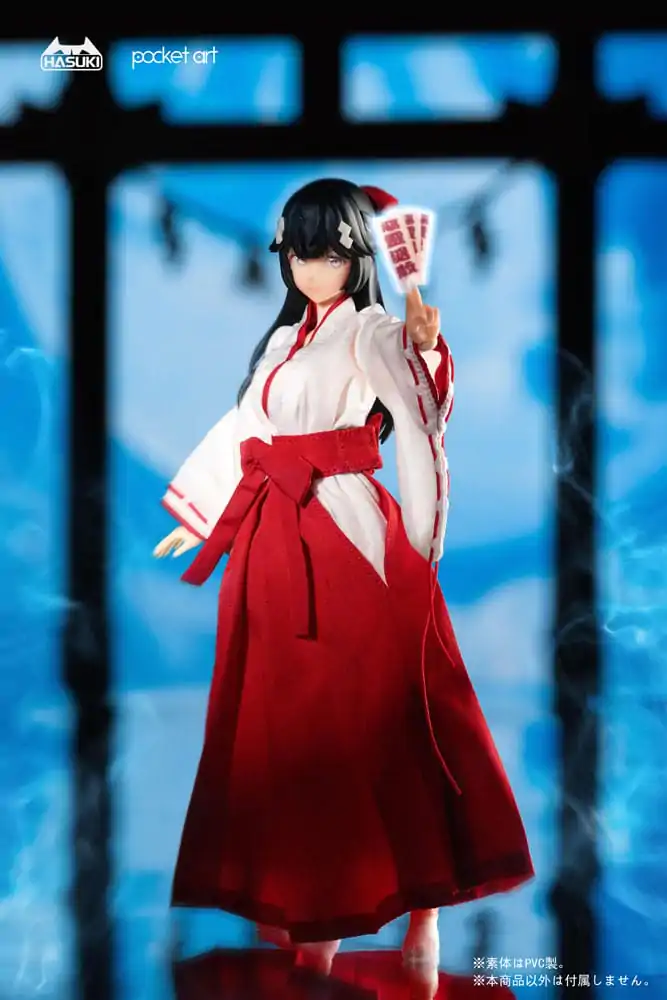 Pocket Art Action Action Figure 1/12 PA005 Exorcism Shrine Maiden Tsubaki 15 cm product photo