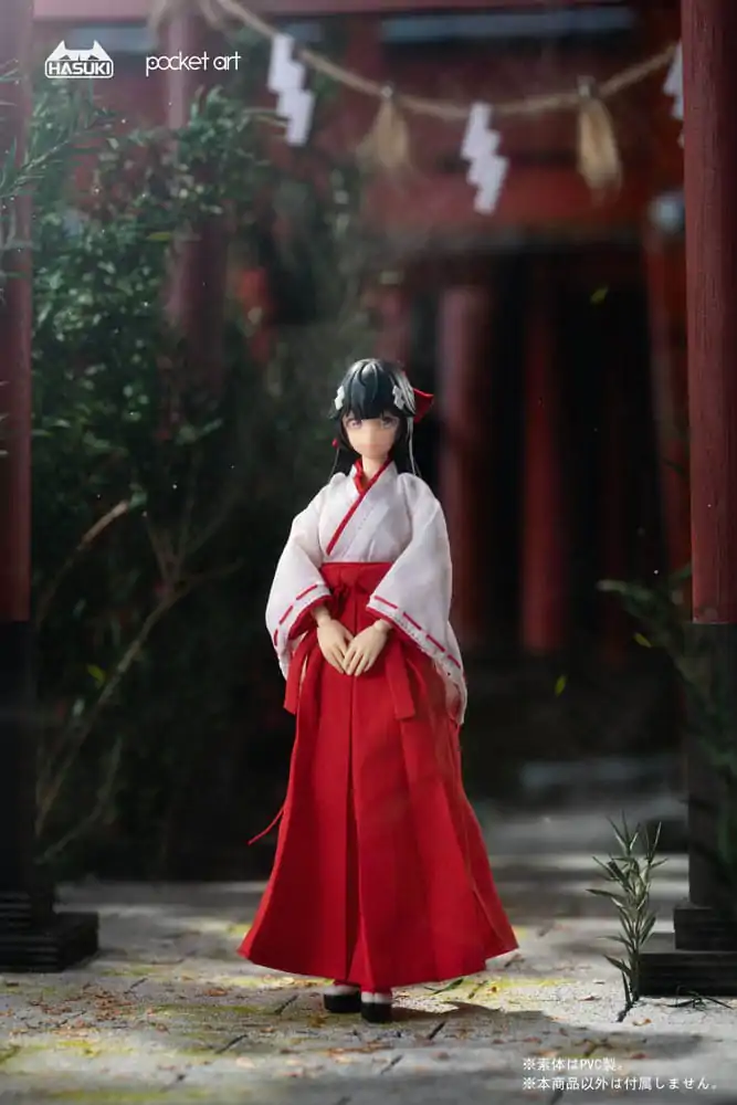 Pocket Art Action Action Figure 1/12 PA005 Exorcism Shrine Maiden Tsubaki 15 cm product photo