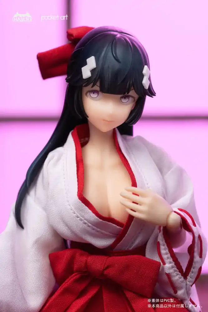 Pocket Art Action Action Figure 1/12 PA005 Exorcism Shrine Maiden Tsubaki 15 cm product photo