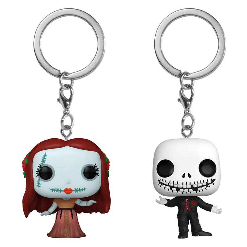 Pocket POP pack 2 keychain Disney Nightmare Before Christmas Jack & Sally termékfotó