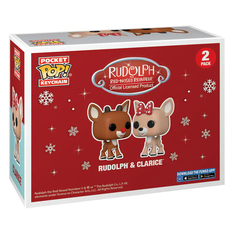 Pocket POP pack 2 keychain Disney Rudolph - Rudolph & Clarice termékfotó