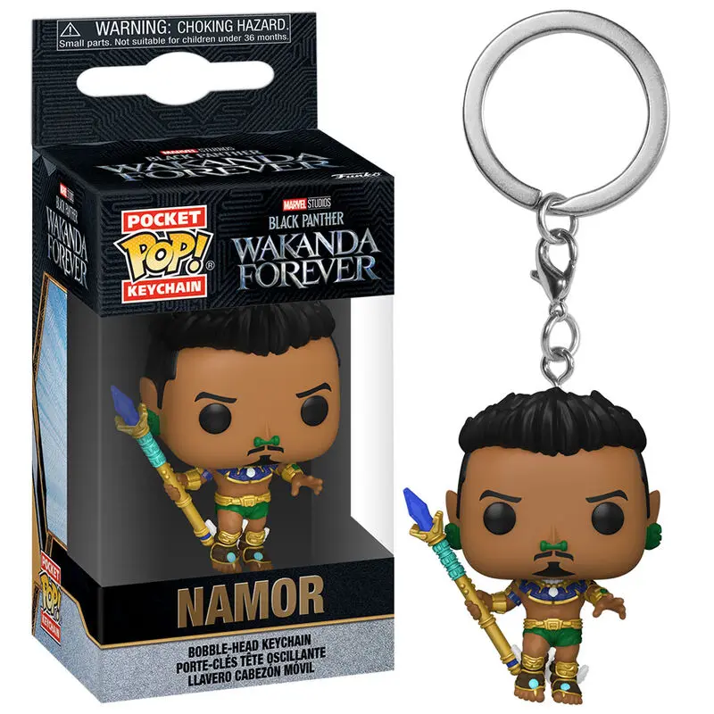 Pocket POP Keychain Black Panther Wakanda Forever Namor product photo