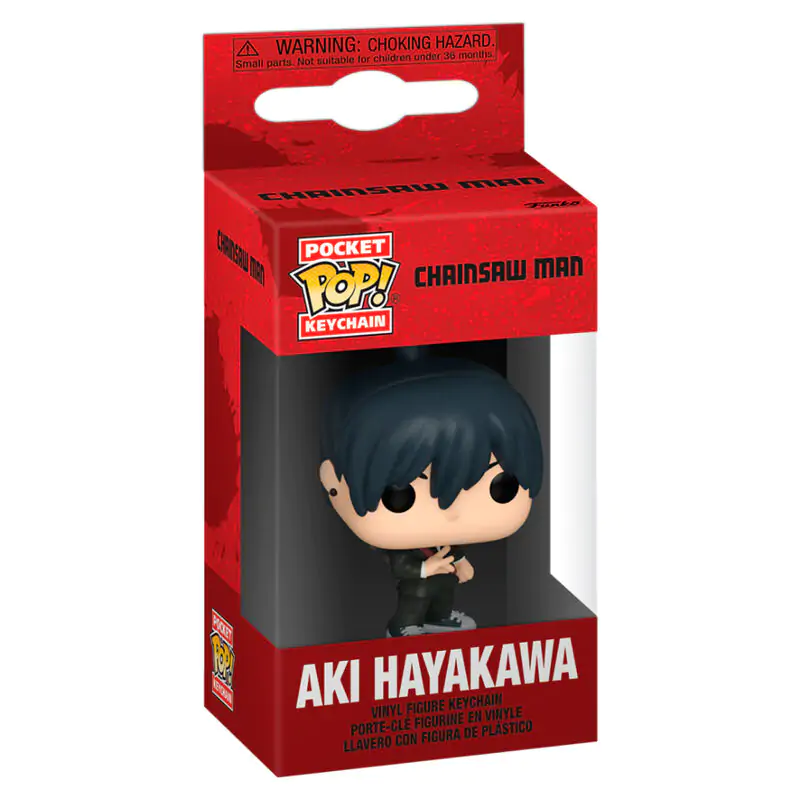 Pocket Funko POP Keychain Chainsaw Man Aki Hayakawa product photo