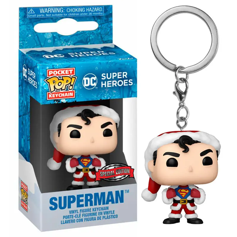 Pocket POP Keychain DC Comics Holiday Superman Exclusive termékfotó