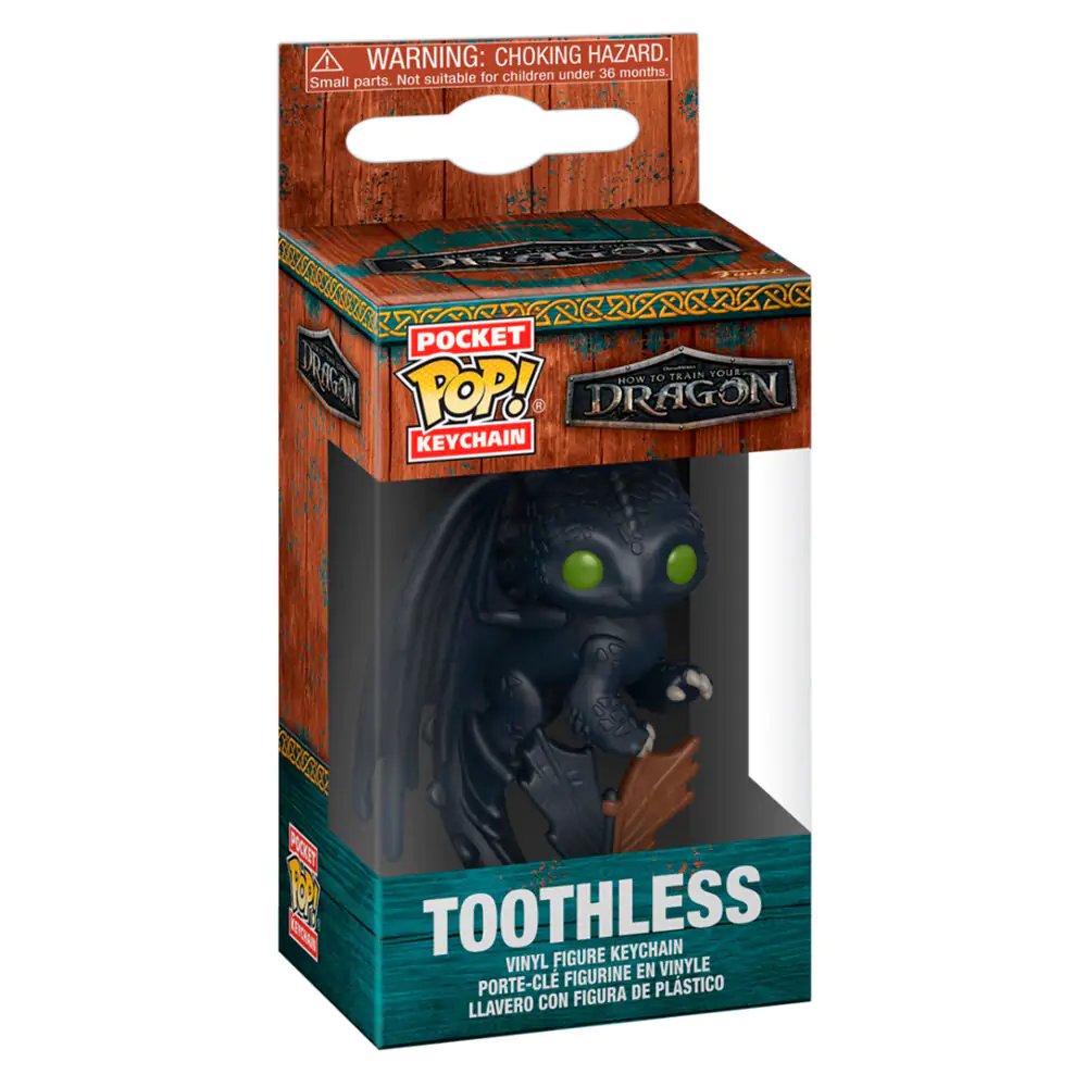 Pocket Funko POP Keychain Deluxe How to Train Your Dragon Toothless product photo
