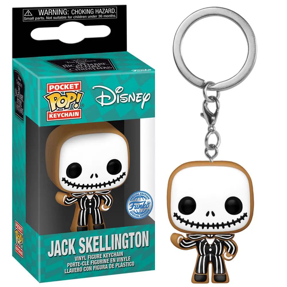 Pocket POP Keychain Disney Nightmare Before Christmas Jack Skellington Gingerbread Exclusive termékfotó