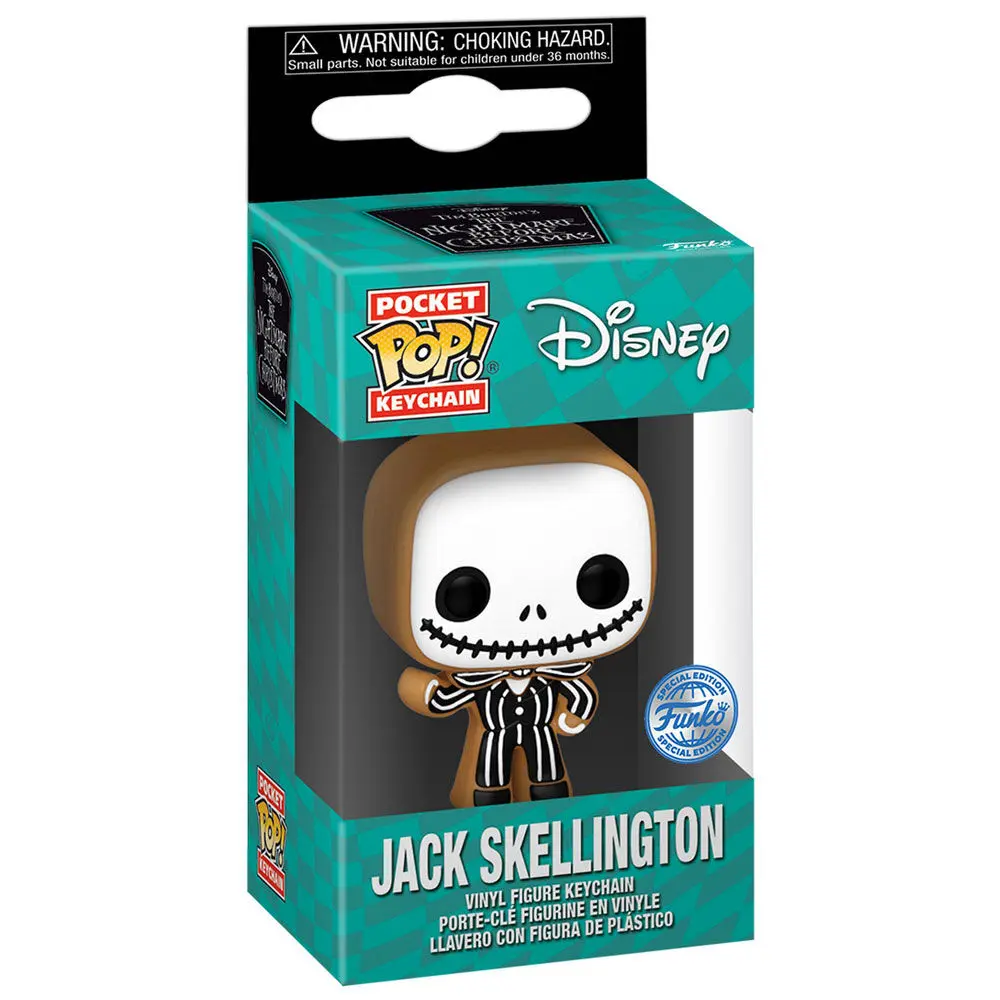 Pocket POP Keychain Disney Nightmare Before Christmas Jack Skellington Gingerbread Exclusive termékfotó