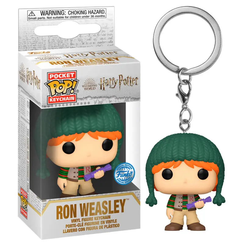 Pocket POP Keychain Harry Potter Holiday Ron Exclusive termékfotó