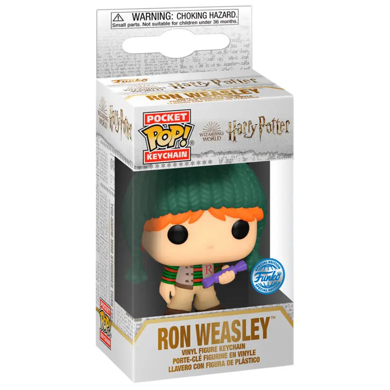 Pocket POP Keychain Harry Potter Holiday Ron Exclusive termékfotó