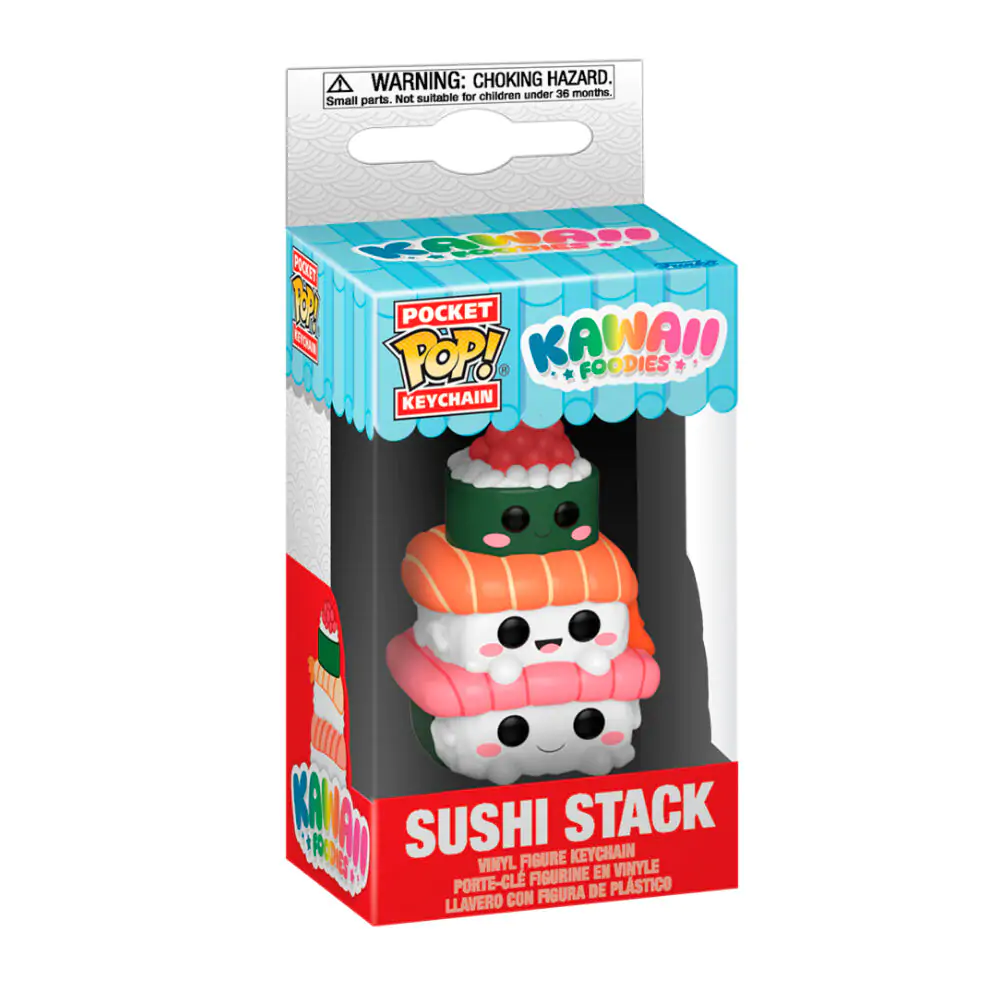Pocket Funko POP Keychain Kawaii Foodies Sushi Stack product photo