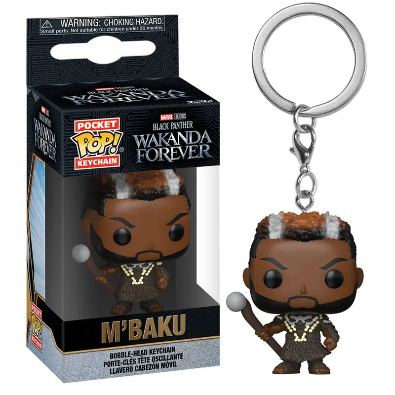 Pocket POP Keychain Marvel Black Panther Wakanda Forever M Baku product photo