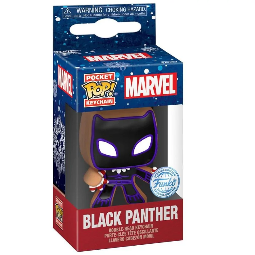 Pocket POP Keychain Marvel Holiday Black Panther Exclusive termékfotó