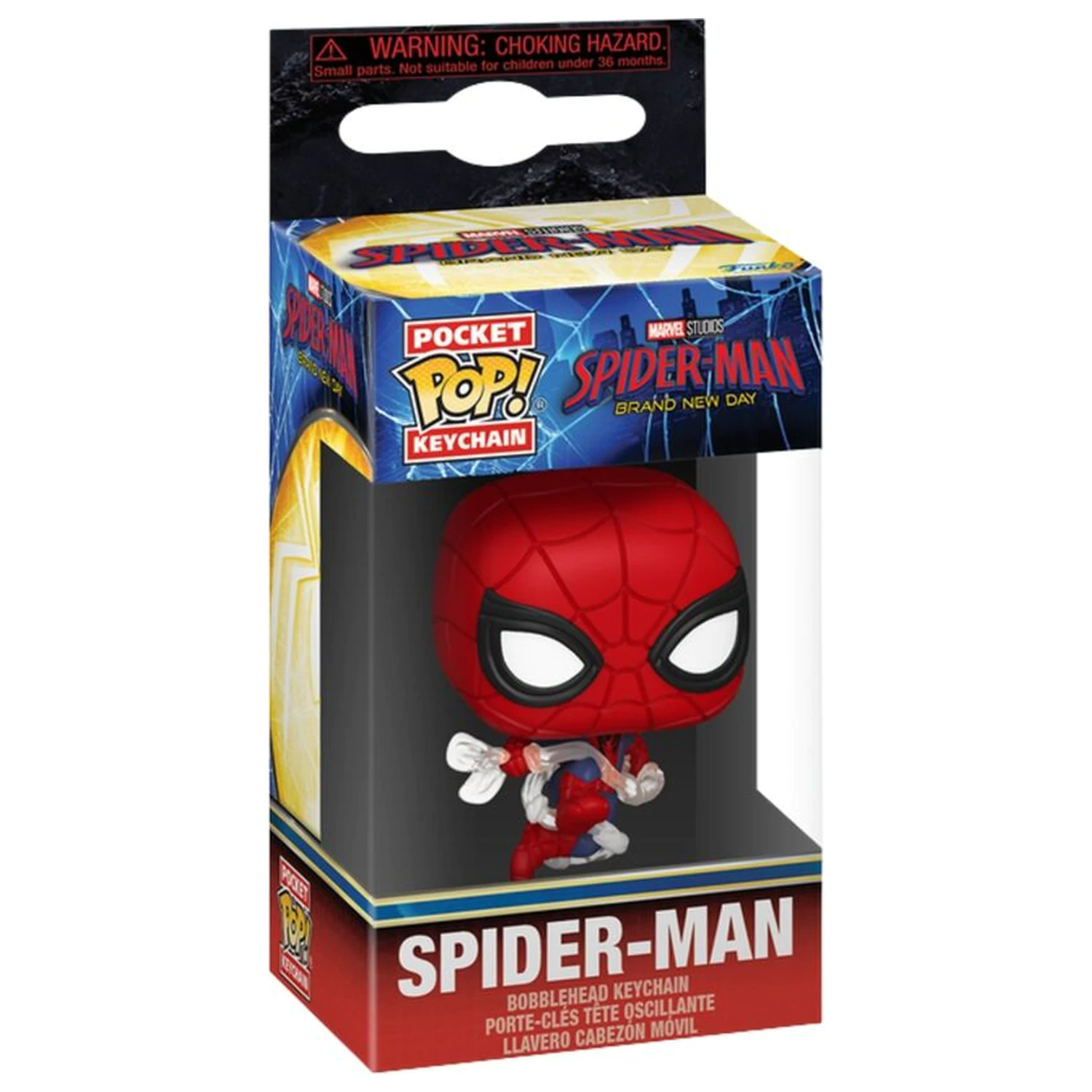 Pocket Funko POP Keychain Marvel Spider-Man Brand New Day Spider-Man product photo