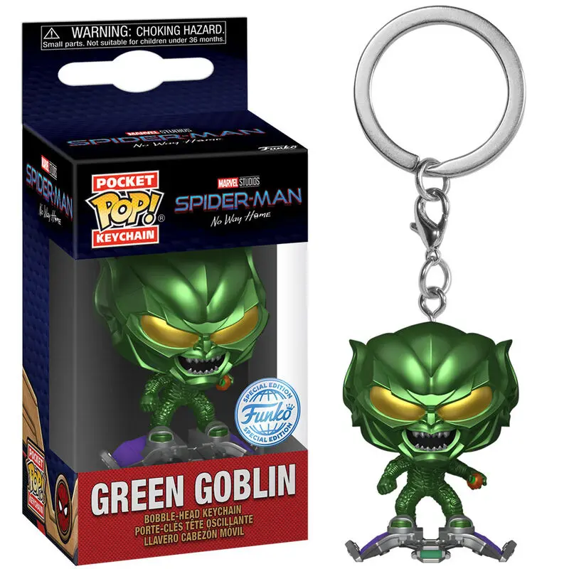 Pocket POP Keychain Marvel Spider-Man No Way Home Green Globin Exclusive product photo