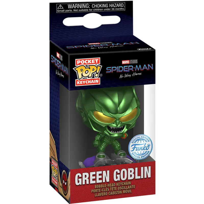 Pocket POP Keychain Marvel Spider-Man No Way Home Green Globin Exclusive product photo