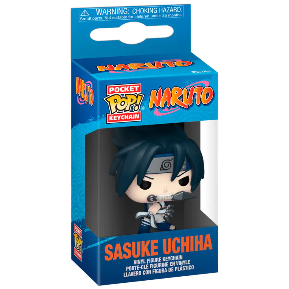 Pocket Funko POP Keychain Naruto Sasuke Uchiha product photo