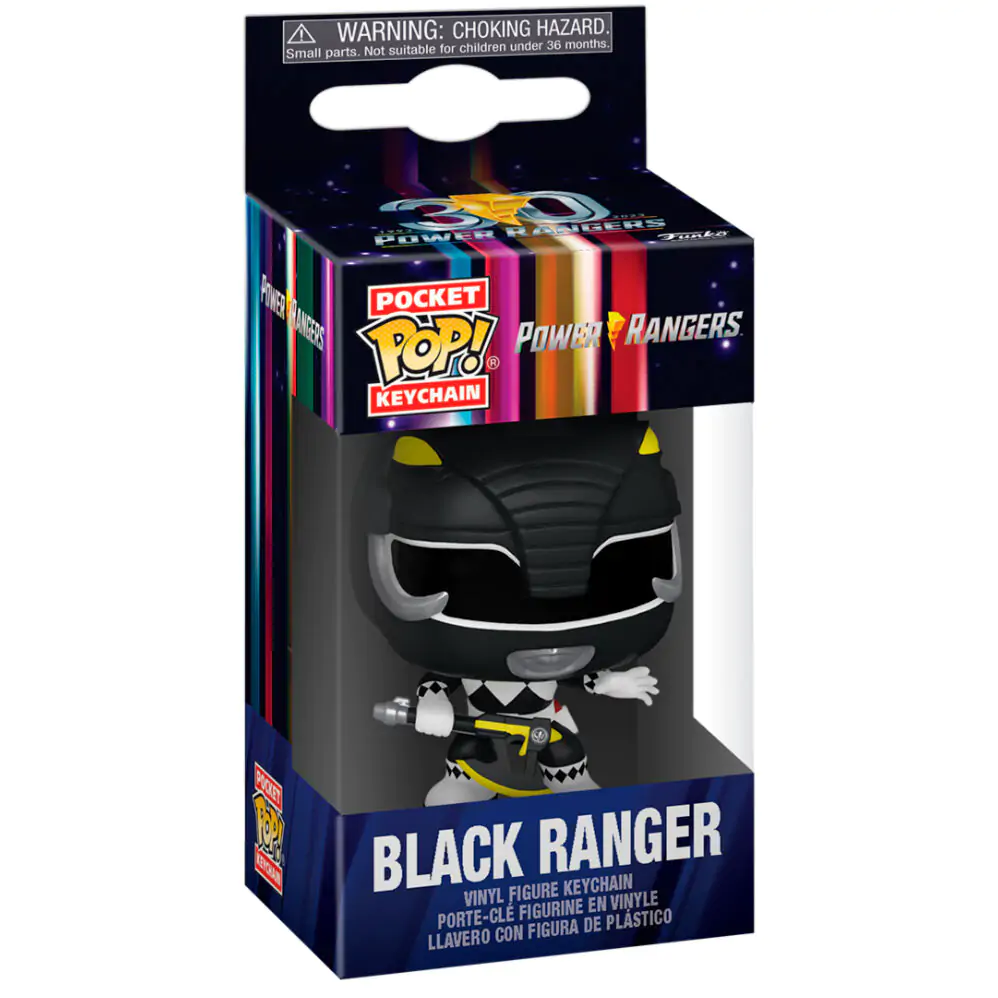 Pocket POP Keychain Power Rangers 30th Anniversary Black Ranger product photo