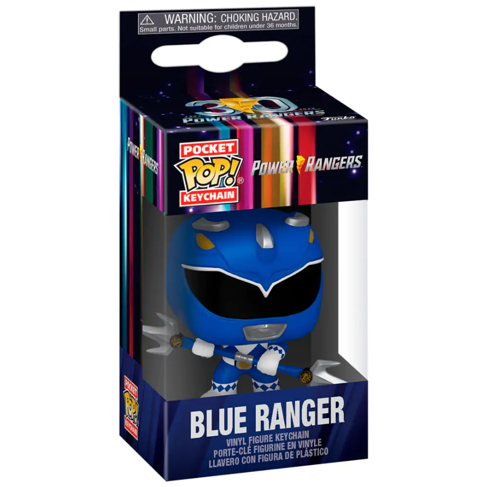 Pocket POP Keychain Power Rangers 30th Anniversary Blue Ranger product photo