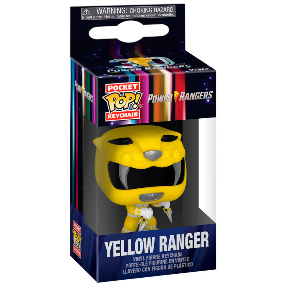Pocket POP Keychain Power Rangers 30th Anniversary Yellow Ranger termékfotó