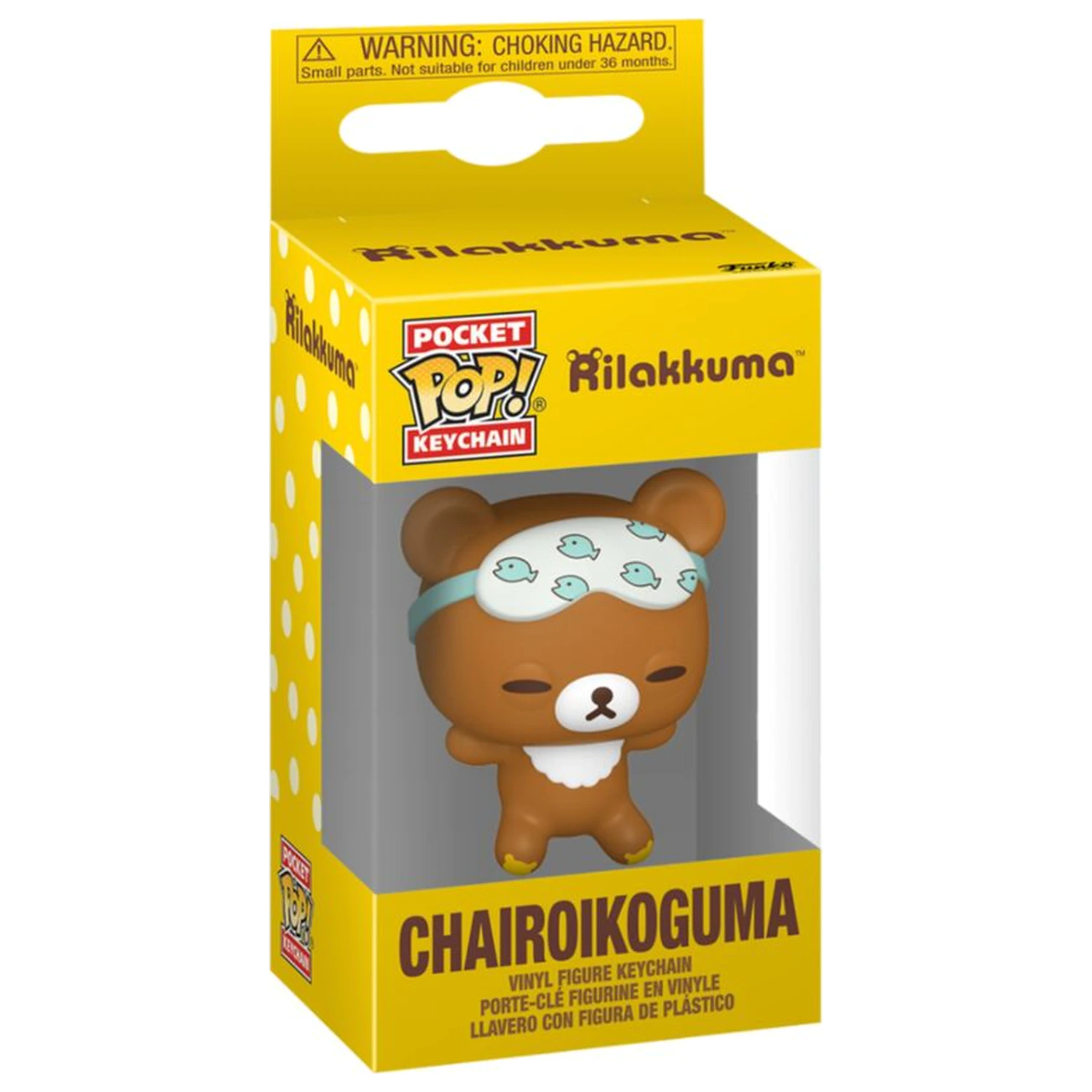 Pocket Funko POP Keychain Rilakkuma Chairoikoguma product photo