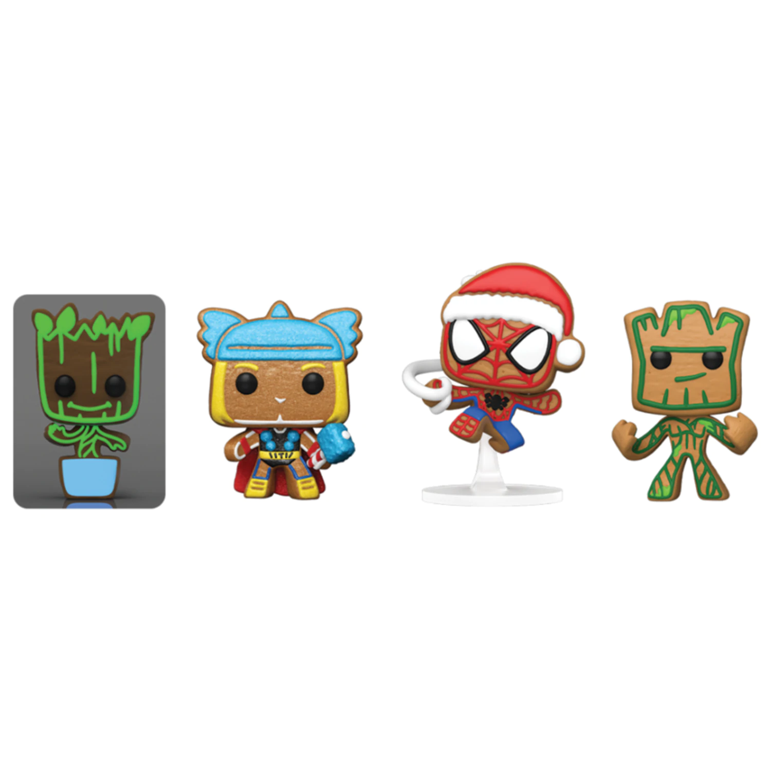 Funko Pocket POP pack 4 figures Marvel Tree Holiday Exclusive product photo