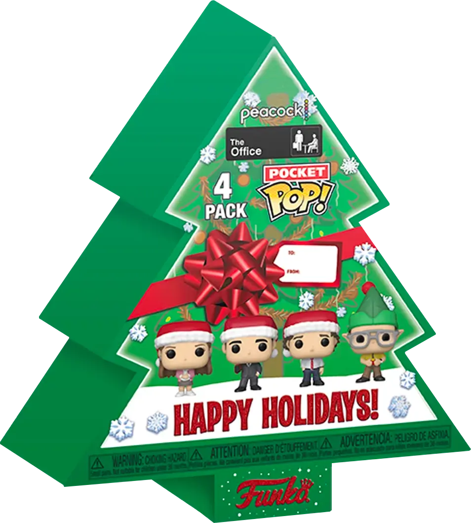 The Office Holiday 2022 Pocket POP! Vinyl Figures 4-Pack Tree Holiday Box 4 cm termékfotó