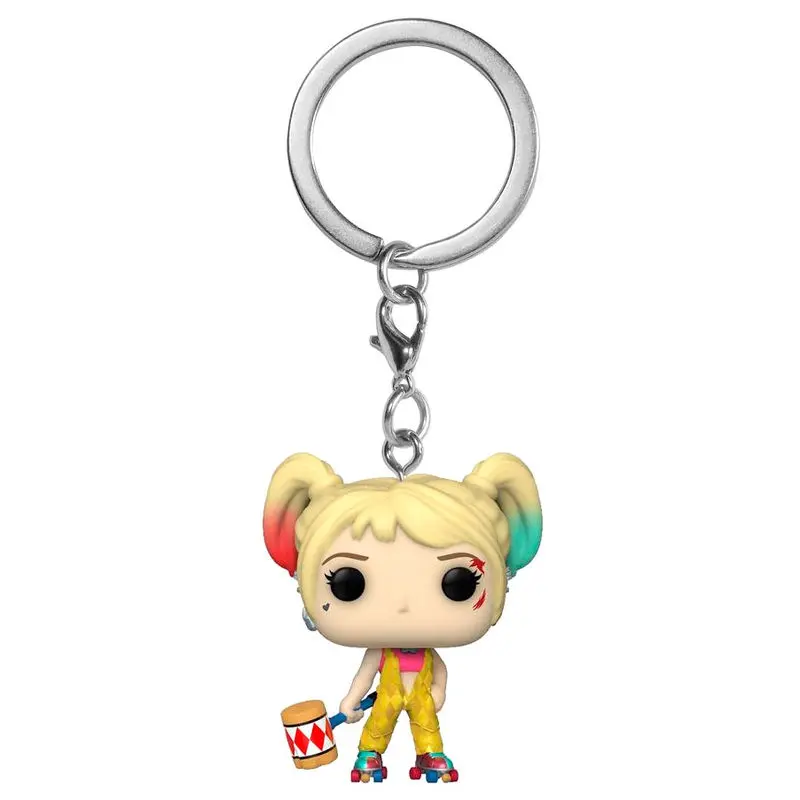 Birds of Prey Pocket POP! Vinyl Keychain Harley Quinn (Boobytrap Battle) 4 cm product photo