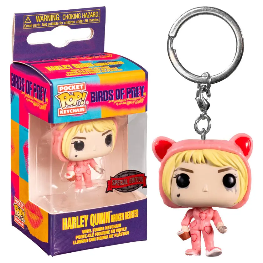 Pocket POP Keychain DC Comics Birds of Prey Harley Quinn Broken Exclusive product photo