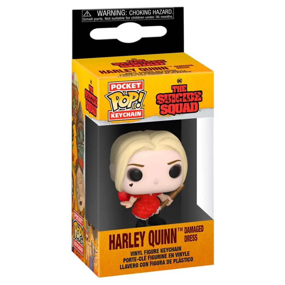 Pocket POP Keychain DC The Suicide Squad Harley Quinn Damaged Dress product photo