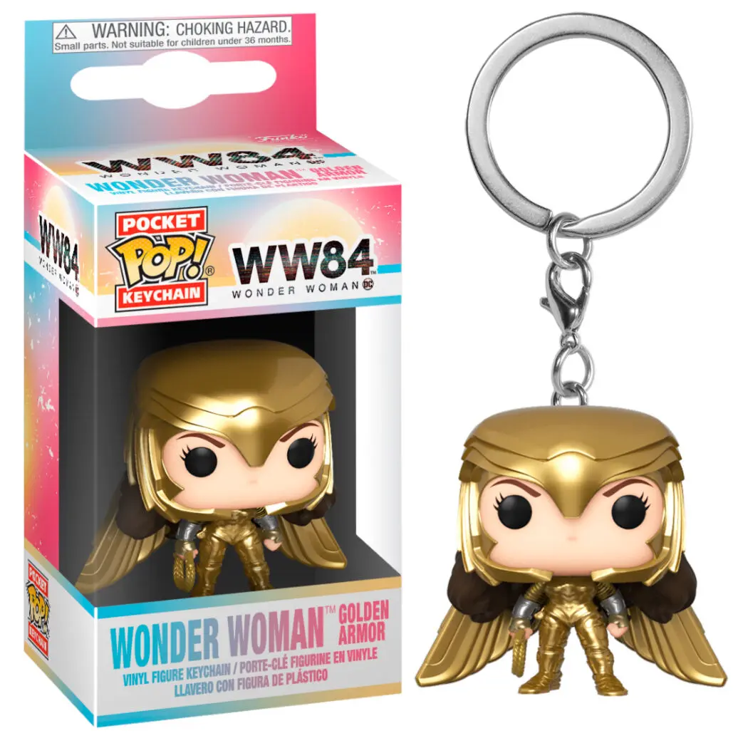 Wonder Woman 1984 Pocket POP! Vinyl Keychain Wonder Woman (Gold Wing) 4 cm product photo