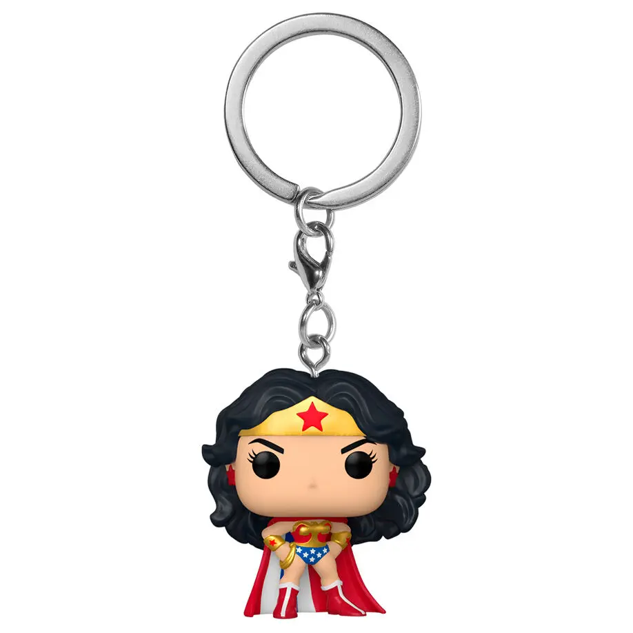 Pocket POP Keychain DC Wonder Woman 80th Wonder Woman Classic with Cape product photo