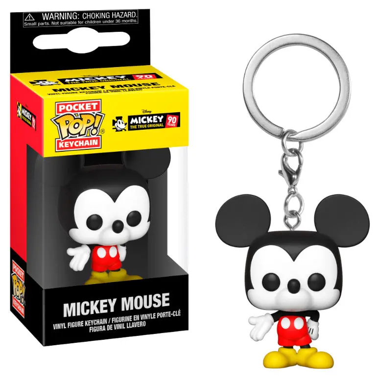 Mickey Maus 90th Anniversary Pocket POP! Vinyl Keychain Mickey Mouse 4 cm termékfotó